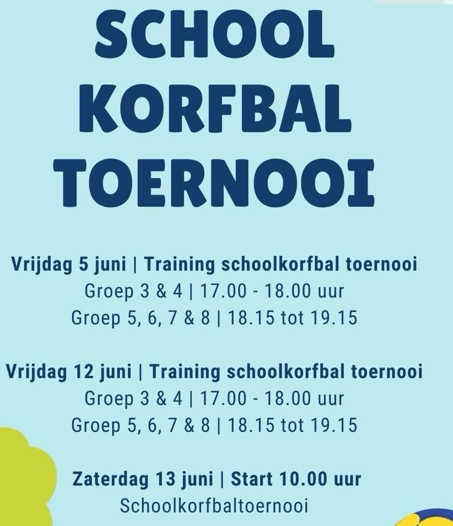 Hulp gezocht voor het schoolkorfbaltoernooi